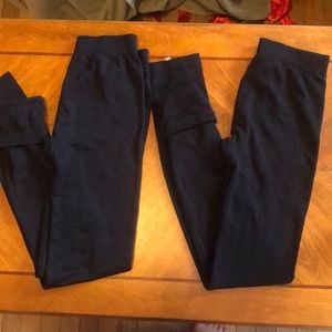 Fleece lined leggings (2 pair)